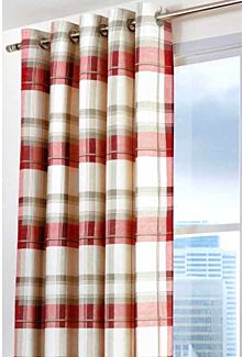 Hilton Ruby Eyelet Curtains - Small