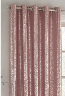 Cairo Pink Eyelet Curtains - Small