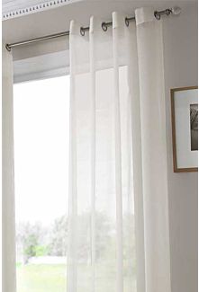 Hawaii Plain Ivory Voile Eyelet Panel - Small