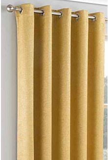 Conway Ochre Eyelet Curtains - Small