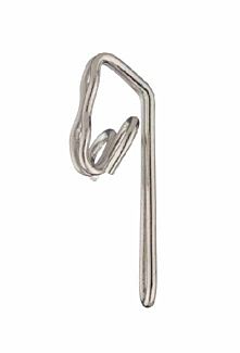 Zinc Curtains Hooks pack of 20 sml