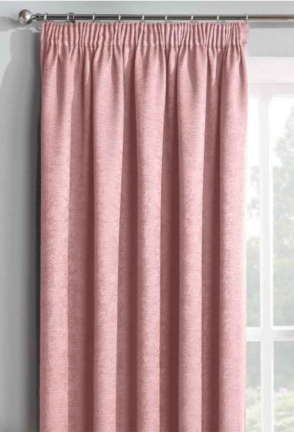 Monza Blush Thermal Curtains lge