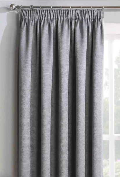 Monza Grey Thermal Curtains lge