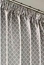 Felbrigg Silver Curtains - Tape Close up