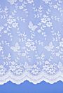 Laura Butterfly White Net Curtains flat