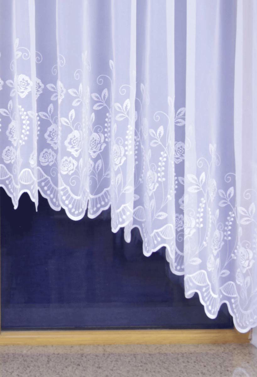 Harper Embroidered Voile Jardiniere - Woodyatt Curtains