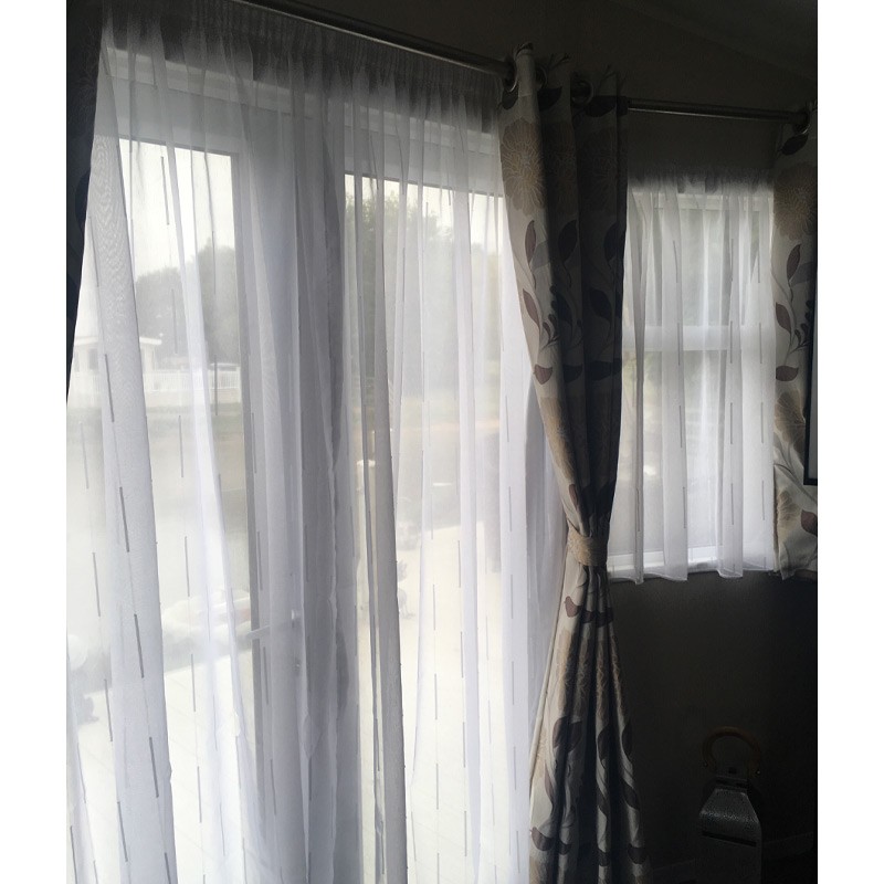 Oxford White Voile Curtains 2