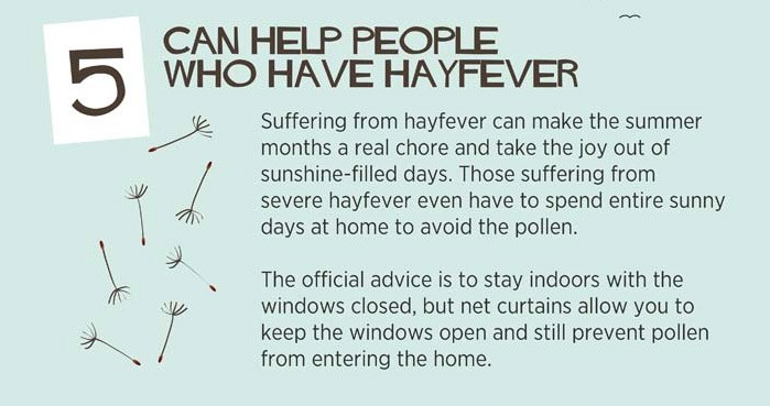 Can help people who have hay fever